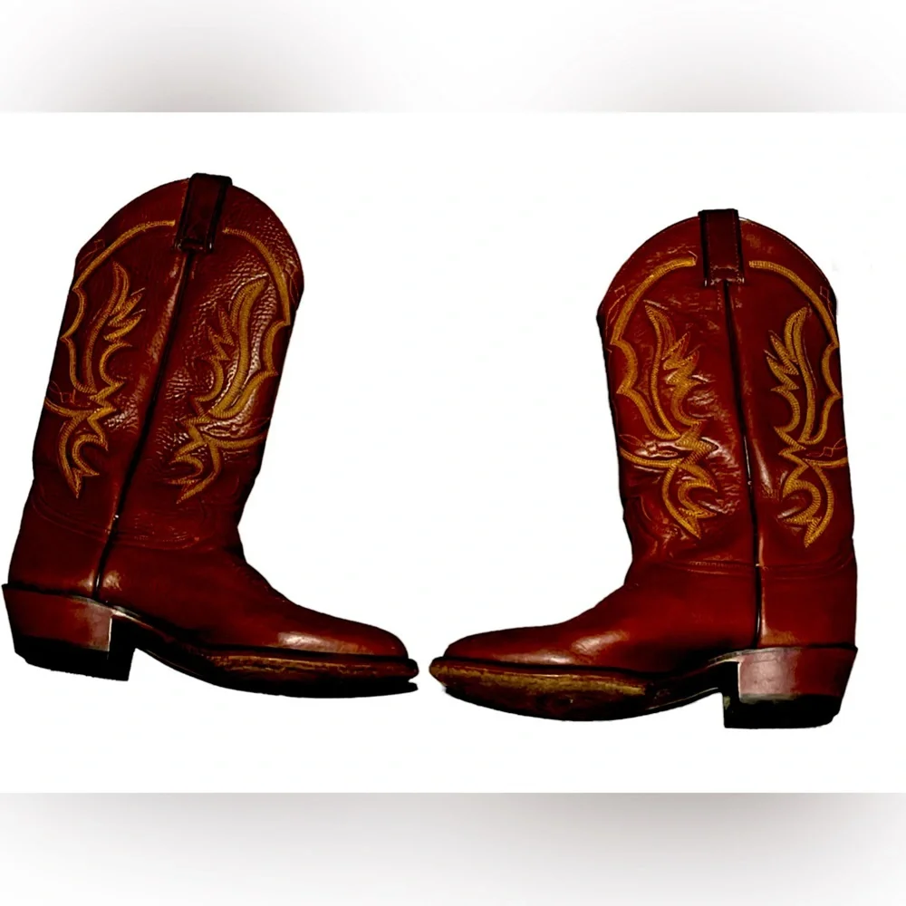 Justin boots ladies country cowboy boots size 6 1/2 ee - Picture 2 of 9